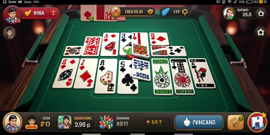 Screenshot gameplay 898A yang memperlihatkan serunya permainan Domino.