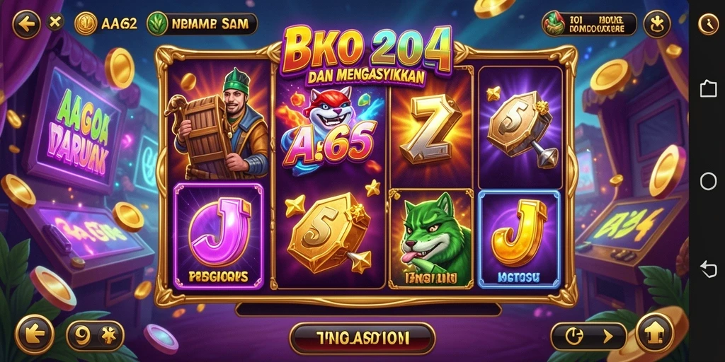 Tampilan gameplay menawan dari AA62 yang penuh warna.