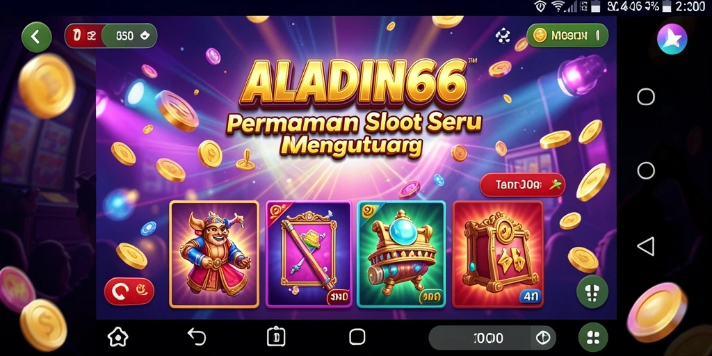 Tangkapan layar ALADIN66 menunjukkan aksi seru dari permainan slot.