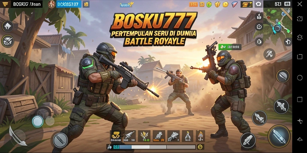 Gameplay menegangkan BOSKU777 dengan pertarungan seru.