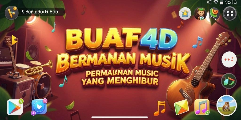 Screenshot BUAH4D menampilkan gameplay musik yang seru dan interaktif.
