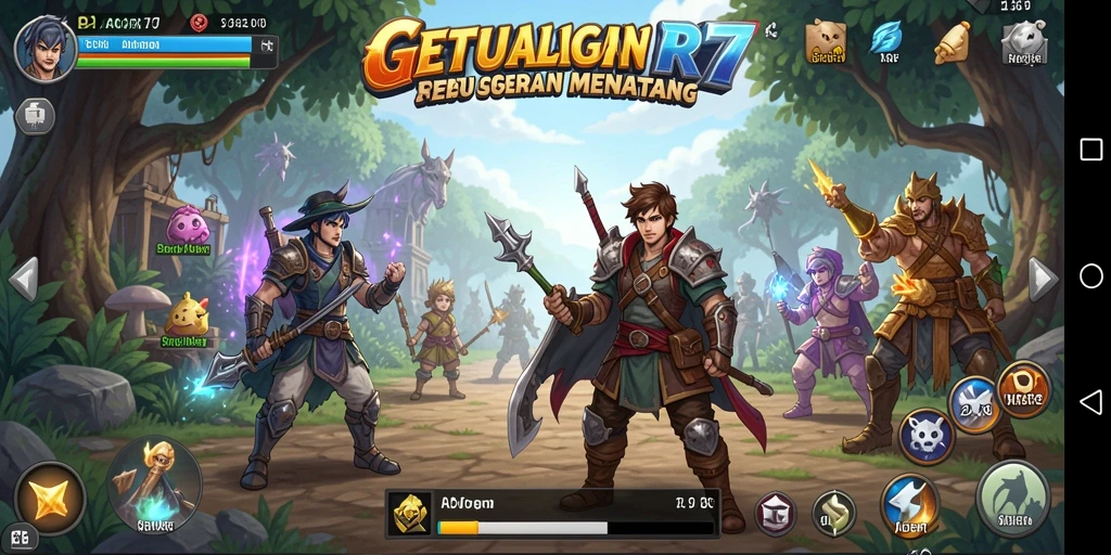 Tampilan gameplay RPG yang mendebarkan di GACOR77.