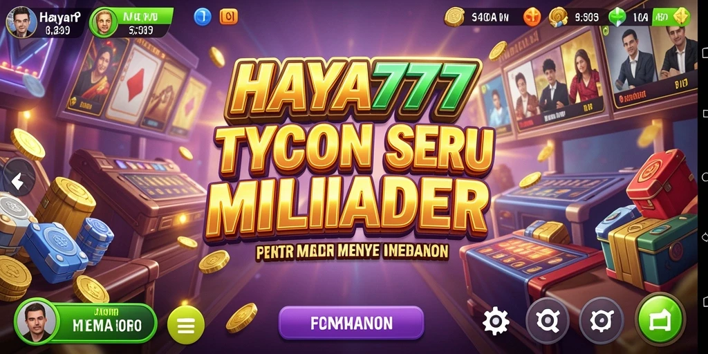 Tampilan gameplay HAYA777 yang menarik dan penuh warna.