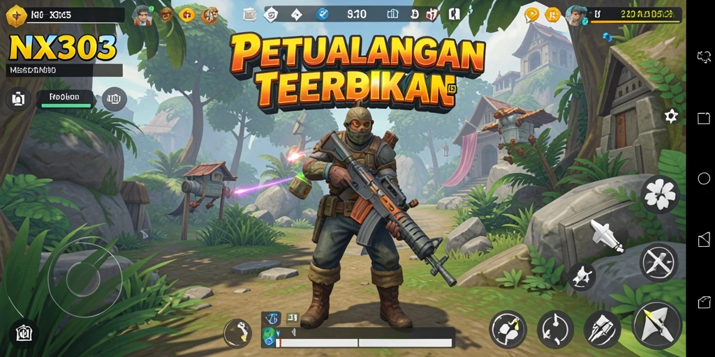 Gameplay NX303 yang menampilkan eksplorasi luas dan petualangan mendebarkan.