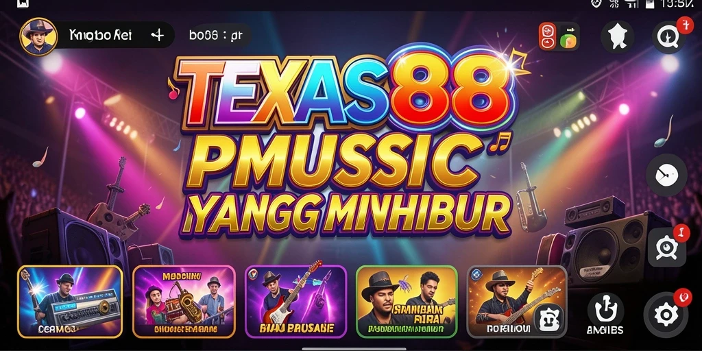 Tampilan gameplay interaktif TEXAS88 yang menarik dan berwarna.