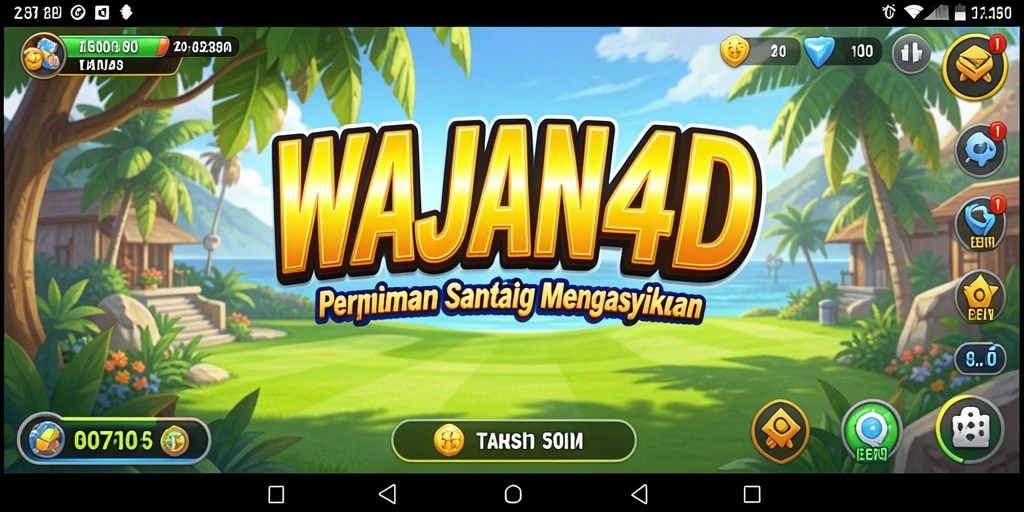 Tampilan gameplay WAJAN4D yang menarik dan interaktif.