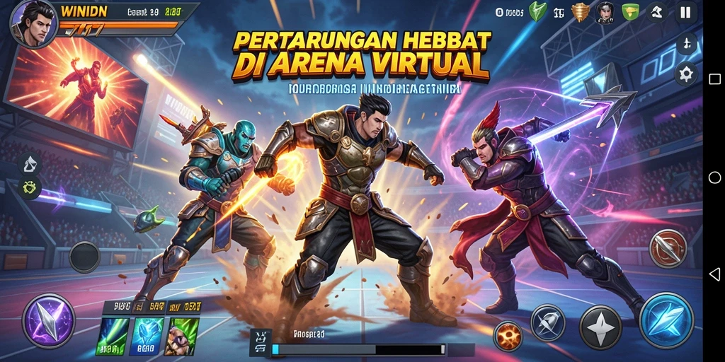 Gameplay WINIDN yang seru dan penuh aksi.